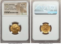 PONTIC KINGDOM. Time of Mithradates VI (120-63 BC). AV stater (20mm, 8.26 gm, 12h). NGC Choice AU 5/5 - 5/5. In name and types of Lysimachus of Thrace...