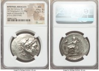 BITHYNIA, Heraclea. Ca. late 3rd century BC. AR tetradrachm (35mm, 16.98 gm, 12h). NGC AU 4/5 - 4/5. Dated Year 2 (220/19 BC). In the name and types o...