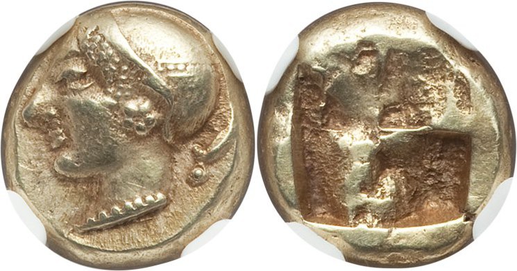 IONIA. Phocaea. Ca. 521-478 BC. EL sixth stater or hecte (10mm, 2.53 gm). NGC Ch...