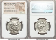 CARIAN ISLANDS. Rhodes. Ca. late 3rd-early 2nd centuries BC. AR tetradrachm (30mm, 15.13 gm, 12h). NGC Choice AU 5/5 - 4/5. Posthumous issue in the na...