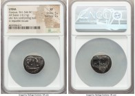 LYDIAN KINGDOM. Croesus (ca. 561-546 BC). AR stater (18mm, 10.21 gm). NGC XF 5/5 - 2/5. Sardes "heavy" standard, ca. 561-550 BC. Confronted foreparts ...