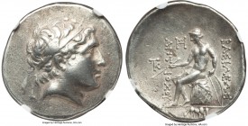 SELEUCID KINGDOM. Antiochus Hierax (242-227 BC). AR tetradrachm (34mm, 16.87 gm, 11h). NGC Choice VF 5/5 - 3/5, brushed. Alexandria Troas, workshop A?...