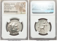 PHOENICIA. Aradus. Ca. 245-165 BC. AR tetradrachm (32mm, 17.13 gm, 1h). NGC Choice XF 5/5 - 4/5. Posthumous issue in the name and types of Alexander I...