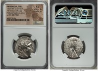 PHOENICIA. Tyre. Ca. 126/5 BC-AD 65. AR shekel (25mm, 14.12 gm, 1h). NGC AU 3/5 - 4/5. Dated Civic Year 89 (38/7 BC). Laureate bust of Melqart right, ...