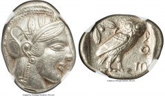 NEAR EAST or EGYPT. Ca. 5th-4th centuries BC. AR tetradrachm (22mm, 15.21 gm, 4h). NGC MS 5/5 - 4/5. Head of Athena right, wearing crested Attic helme...
