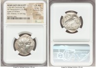 NEAR EAST or EGYPT. Ca. 5th-4th Centuries BC. AR tetradrachm (25mm, 15.40 gm, 7h). NGC Choice AU 5/5 - 3/5, brushed. Head of Athena right, wearing cre...