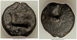 Anonymous. Ca. 230 BC. AE aes grave uncia (26mm, 25.66 gm). VF. Astragalos (knuckle bone) / Pellet (denominational mark). Crawford 25/9. TV 6. Ex Stac...
