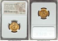 Leo I the Great, Eastern Roman Empire (AD 457-474). AV solidus (21mm, 4.42 gm, 5h). NGC AU 5/5 - 4/5. Constantinople, 6th officina, ca. AD 462-466. D ...