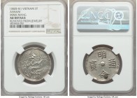 Minh Mang 3 Tien ND (1820-1841) AU Details (Removed From Jewelry) NGC, KM186, Schroeder-184. A popular presentation-quality emission, signs of mountin...