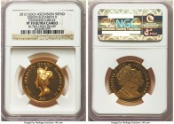 Elizabeth II gold Proof "Diamond Jubilee" 50 Pounds 2012 PR70 Ultra Cameo NGC, Pobjoy mint, KM-Unl., Fr-Unl., 30mm. Mintage of 1952 pieces. Struck in ...