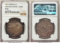 Andor Mezaros silver Unofficial Proof Pattern Dollar 1967 PR66 NGC, KM-XM2. Mintage: 750. A captivating and incredibly popular fantasy piece, coveted ...