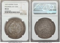 Salzburg. Paris Taler 1639 MS62 NGC, KM87, Dav-3504. Ranking seven points above the next highest specimen from NGC, this markedly choice-quality taler...