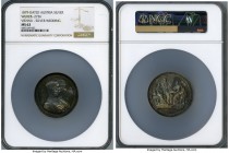 Franz Joseph I silver Wedding Medal 1879 MS62 NGC, Wurzbach-2726. 50mm. 54.61gm. By A. Scharff. Obv. Conjoined bust images of Emperor Franz Josef and ...