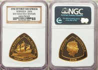 British Colony. Elizabeth II gold Proof "Sea Venture" 30 Dollars 2006 Gem Proof NGC,  KM-D156. Mintage: 750. One of the first 300 struck; comes with o...