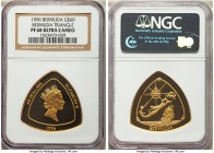 British Colony. Elizabeth II gold Proof "Bermuda Triangle" 60 Dollars 1996 PR68 Ultra Cameo NGC, KM93. Mintage: 1,500. AGW 1.011 oz.

HID99912102018