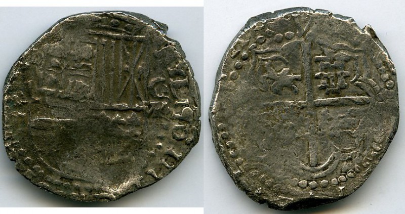 Philip III Atocha Cob 8 Reales ND (1598-1621), Potosi mint, T assayer, Treasure ...