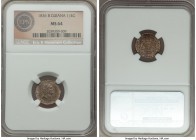 British Colony. William IV 1/4 Guilder 1836 MS64 NGC, KM23. A mottled and deeply toned rendition of this very scarce one-year type to find so near gem...