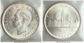 George VI Dollar 1939 MS65 ICCS,  KM38. A splendid gem lacking signs of handling. 

HID99912102018