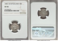 Newfoundland. Victoria 10 Cents 1885 XF45 NGC, KM3. A solid example of the type with pleasant slate gray tone and only a handful of discernable marks....