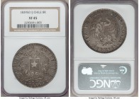 Republic 8 Reales 1839 So-IJ XF45 NGC, Santiago mint, KM96.1. A delightful example with only minor weakness on the breast feathers of the condor, but ...