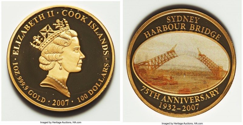 Elizabeth II gold Proof 100 Dollars 2007, KM-Unl. Mintage of only75 pieces. Pris...