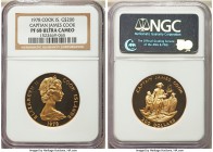 Elizabeth II gold Proof "Discovery of Hawaii by James Cook" 200 Dollars 1978-FM PR68 Ultra Cameo NGC, Franklin mint, KM22. Mintage: 3216. AGW 0.4803 o...