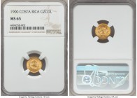 Republic gold 2 Colones 1900 MS65 NGC, Philadelphia mint, KM139. AGW 0.0450 oz.

HID99912102018