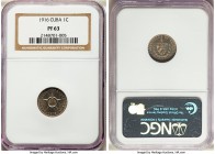 Republic Proof Centavo 1916 PR63 NGC, KM9.1. Mintage: 104. A piece notably free of flaws and only a light sheen of tone.

HID99912102018