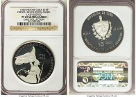 Republic silver Proof Piefort "French Revolution Anniversary" 10 Pesos 1989 PR69 Ultra Cameo NGC, KM-P16. Mintage: 150. Ex. EMO Collection

HID9991210...