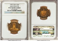 Republic gold Proof "Simon Bolivar" 50 Pesos 1990 PR67 Ultra Cameo NGC, KM281. Mintage: 50. AGW 0.4994 oz.

HID99912102018
