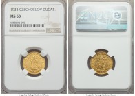 Republic gold Ducat 1933 MS63 NGC, KM8. AGW 0.1106 oz.

HID99912102018
