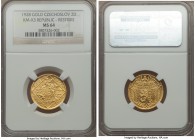 Republic gold Restrike 2 Dukaten 1928 MS64 NGC, KMX-M3. A commemorative issue, struck to celebrate the 10th anniversary of the founding of the Republi...