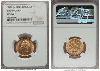 Republic gold 10 Sucres 1899-JM MS64 NGC, Birmingham mint, KM56. An enchanting grade currently positioned at the top of the NGC census, observably fre...