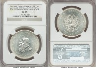 Republic "Founding of San Salvador" Colon 1925-Mo MS65 NGC, Mexico City mint, KM131. An iconic type with clean, silvery surfaces.

HID99912102018
