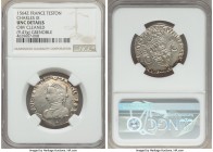 Dauphine. Charles IX Teston 1564-Z UNC Details (Obverse Cleaned) NGC, Grenoble mint, 9.47gm, Dupl-1081. An example which retains a large degree of its...
