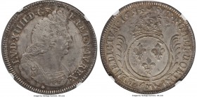 Louis XIV Ecu 1694-M MS63 NGC, Toulouse mint, cf. KM275.10 (unlisted date), Dav-3813, Gad-217 (R1). A very difficult mint-date combination to acquire,...