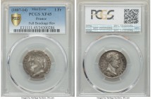 Napoleon Mint Error Franc ND (1807-1814) XF45 PCGS, cf. KM682.1 (for type). Full obverse brockage. A very rare denomination on which to find a brockag...
