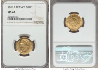 Napoleon gold 20 Francs 1811-A MS64 NGC, Paris mint, KM695.1. A remarkably presentation, the fields almost entirely original and virtually nick free, ...