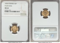 Napoleon III gold 5 Francs 1854-A MS64 NGC, Paris mint, KM783. Plain edge variety.

HID99912102018