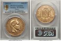Napoleon III gold 100 Francs 1862-A XF Details (Scratch) PCGS, Paris mint, KM802.1. AGW 0.9334 oz.

HID99912102018