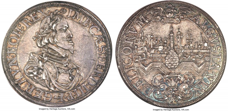 Augsburg. Free City Taler 1641 MS62 NGC, KM77, Dav-5039. With the name and title...