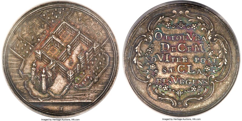 Bavaria. Ottobeuren Abbey silver "10-Year Anniversary" Medal 1766 MS63 PCGS, 37m...