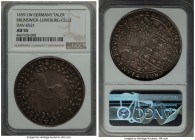 Brunswick-Lüneburg-Celle. Christian Ludwig Taler 1659-LW AU55 NGC, Clausthal mint, KM211, Dav-6521. Possessing much less weakness than is typical of t...