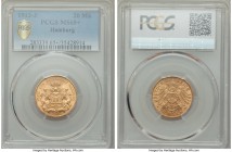 Hamburg. Free City gold 20 Mark 1913-J MS65+ PCGS, Hamburg mint, KM618.

HID99912102018
