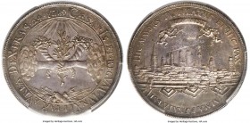 Munster. Ferdinand von Bayern "Peace of Westphalia" 1-1/4 Taler 1648 AU55 PCGS, KM48, Goppel-682. Well struck city view type and an overall quality ap...