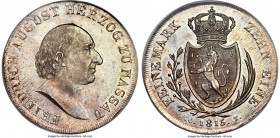 Nassau. Friedrich August Taler 1815-CT MS64 PCGS, KM6. A scarcer 19th century taler, and hard to find in such a high state of preservation. 

HID99912...