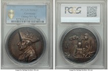 Prussia silver "Frederick the Great Tribute" Medal 1786 MS63 PCGS, 43mm, Olding-753, Julius-394. By G. Holtzhey. A choice example commemorating the de...