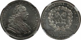 Regensburg. Free City Taler 1775 MS61 NGC, KM429, Dav-2625. A superb example with glassy surfaces exhibiting a great deal of reflectivity. Fully lustr...