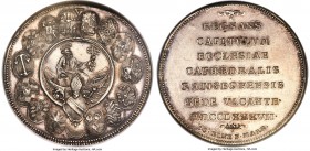 Regensburg - Bishopric. Sede Vacante Taler 1787-BK MS62 NGC, KM450, Dav-2606. An iconic and fully medallic taler, and the final emission of the bishop...