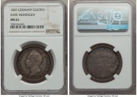 Saxe-Meiningen. Bernhard Erich Freund Gulden 1829 MS61 NGC, KM128. Mintage: 2,000. Displaying remarkably prooflike qualities for a one-year type that ...